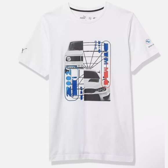Puma Mens Standard BMW M Motorsport Graphic T Shirt Small - Picture 1 of 5